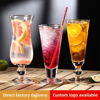 Čaša za sok, staklo od soda-lime, cilindrični oblik, visoka temperaturna otpornost, otisak logotipa, mogućnost prilagodbe