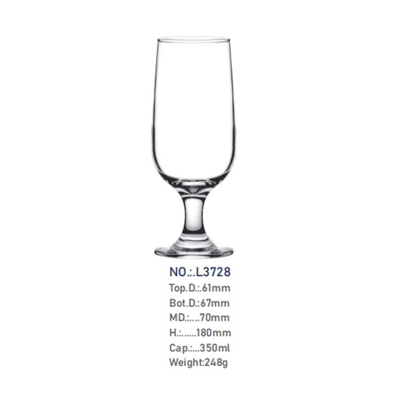 Čaša za sok, staklo od soda-lime, cilindrični oblik, visoka temperaturna otpornost, otisak logotipa, mogućnost prilagodbe