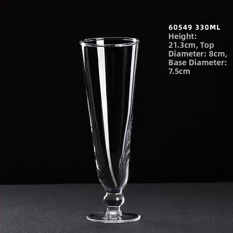 Čaša za sok, staklo od soda-lime, cilindrični oblik, visoka temperaturna otpornost, otisak logotipa, mogućnost prilagodbe