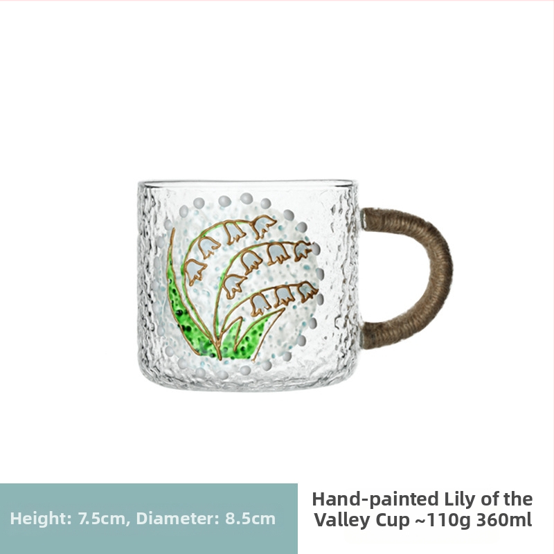 Γυάλινο σετ μπουκαλιού νερού και τσαγιέρα με κύπελλα, θερμοανθεκτικό, μεγάλης χωρητικότητας