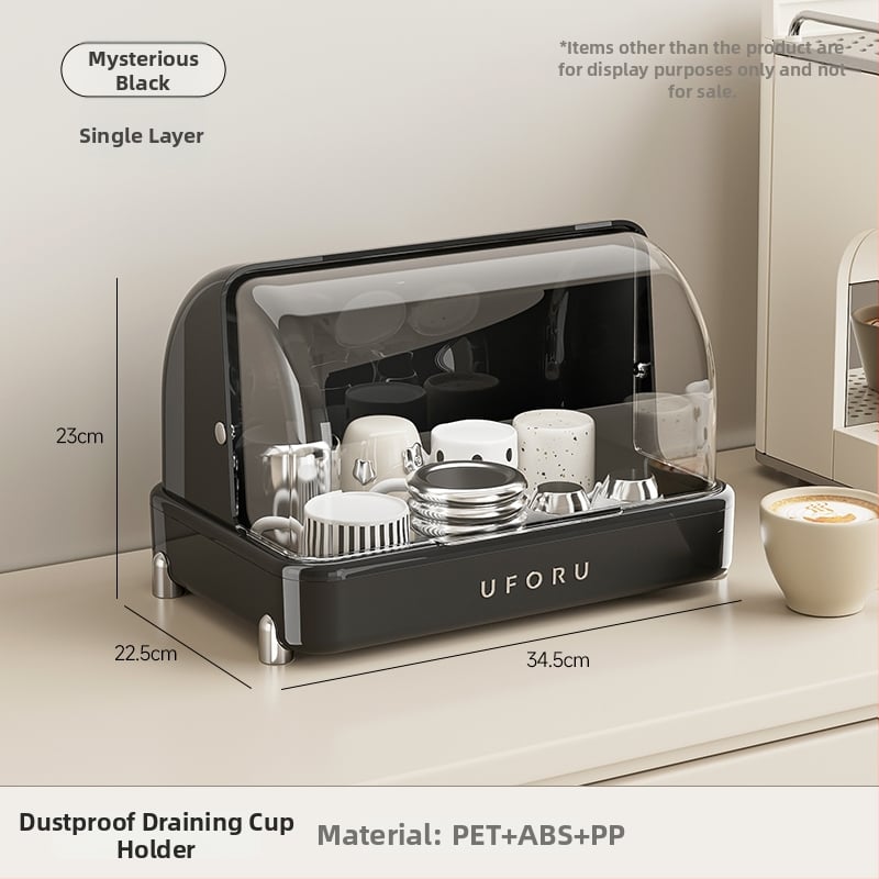 Държач за чаши и настолен органайзер с двойно ниво поднос за отцеждане – модел 985, артикул F977JSM97T5HTM, стил: универсален, материал: коприна