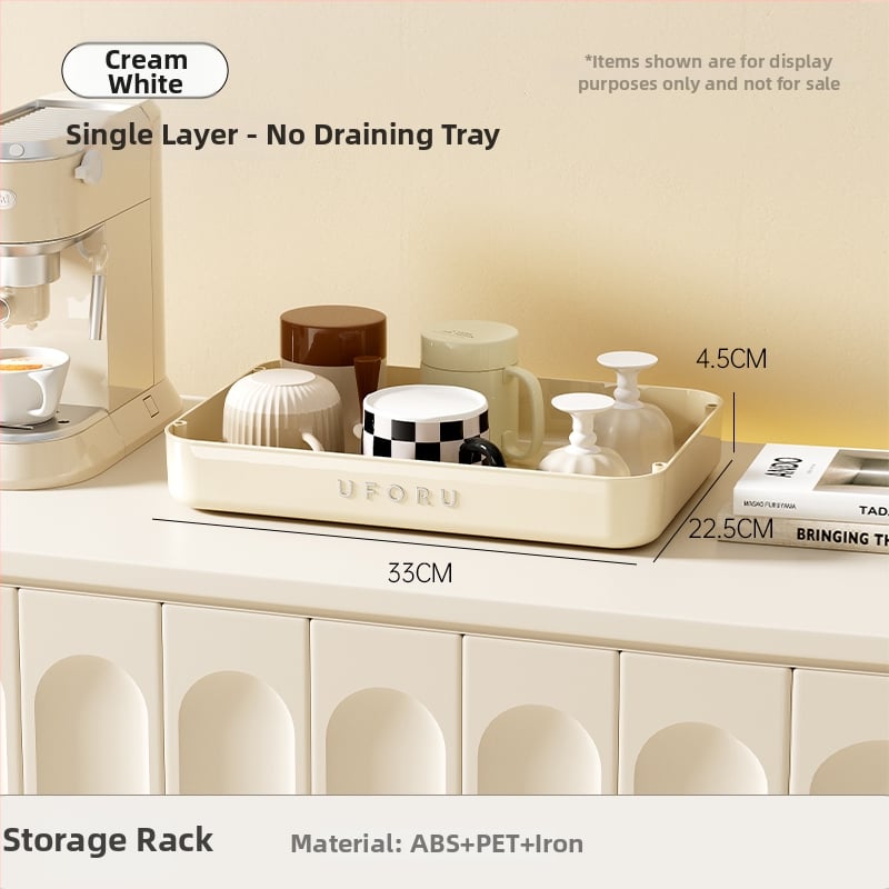 Държач за чаши и настолен органайзер с двойно ниво поднос за отцеждане – модел 985, артикул F977JSM97T5HTM, стил: универсален, материал: коприна