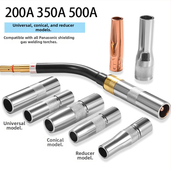 Shida sekundárna ochranná dýza pre zváraciu pištoľ, meďná ochranná dýza so krycím manžetom, 200A/350A/500A hodnoty