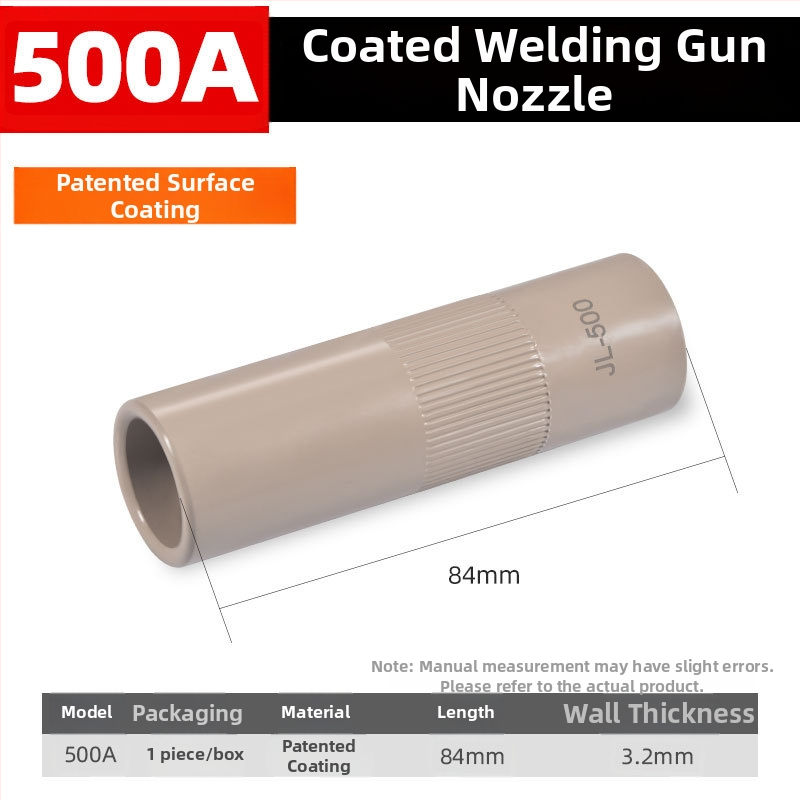 Shida sekundárna ochranná dýza pre zváraciu pištoľ, meďná ochranná dýza so krycím manžetom, 200A/350A/500A hodnoty