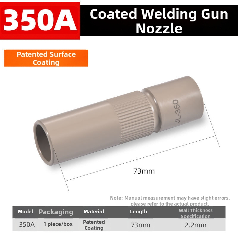 Shida sekundárna ochranná dýza pre zváraciu pištoľ, meďná ochranná dýza so krycím manžetom, 200A/350A/500A hodnoty