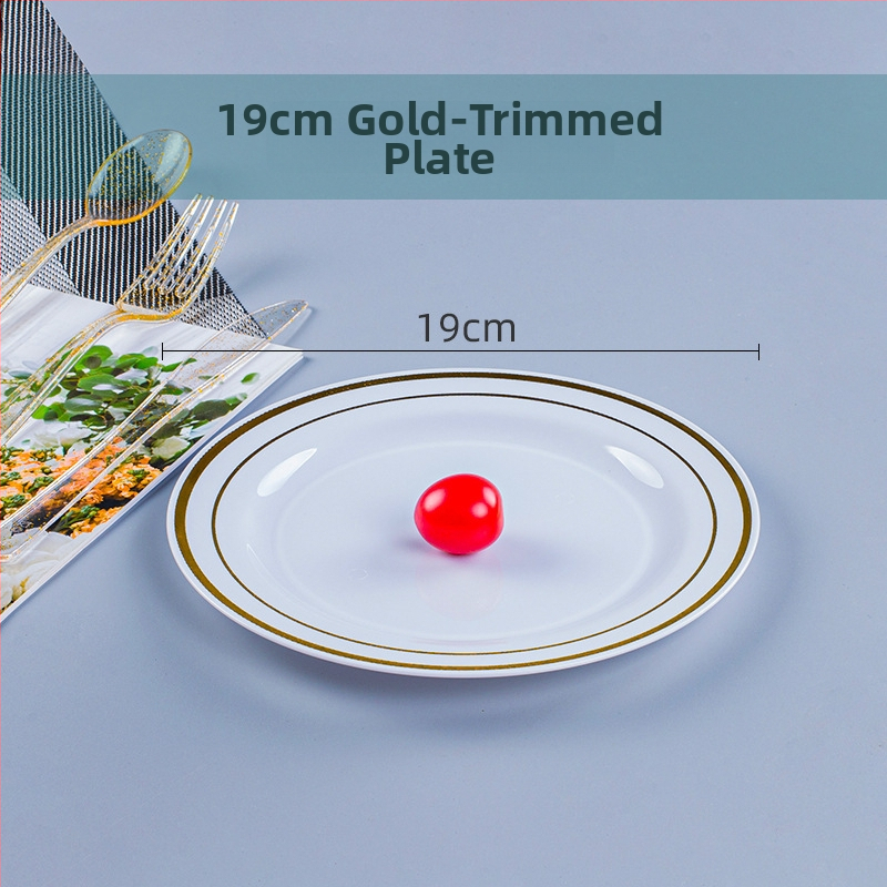 Πιάτο μίας χρήσης για δείπνο, PS πλαστικό, παχυνόμενο σκληρό πλαστικό, στρογγυλό, πάχος 0,5 mm, χωρητικότητα 20