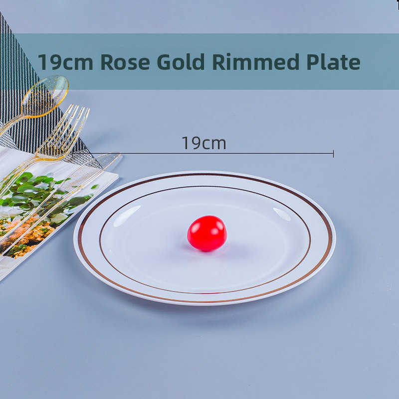 Πιάτο μίας χρήσης για δείπνο, PS πλαστικό, παχυνόμενο σκληρό πλαστικό, στρογγυλό, πάχος 0,5 mm, χωρητικότητα 20