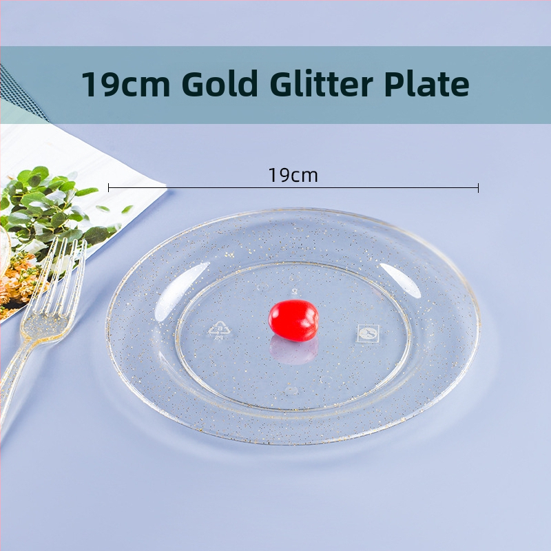 Πιάτο μίας χρήσης για δείπνο, PS πλαστικό, παχυνόμενο σκληρό πλαστικό, στρογγυλό, πάχος 0,5 mm, χωρητικότητα 20