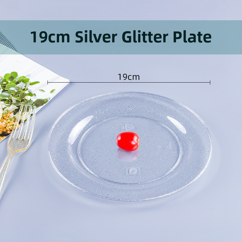 Πιάτο μίας χρήσης για δείπνο, PS πλαστικό, παχυνόμενο σκληρό πλαστικό, στρογγυλό, πάχος 0,5 mm, χωρητικότητα 20