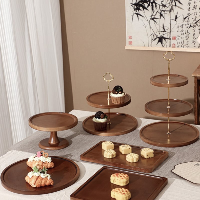 Πολυεπίπενο σταντ επίδειξης γλυκών για τραπέζι, διακόσμηση με μεταξωτά λουλούδια, μοντέρνο μινιμαλιστικό στυλ, Yi xi, Πρώτης Κατηγορίας Ποιότητα