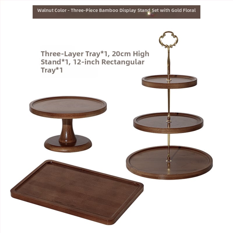 Πολυεπίπενο σταντ επίδειξης γλυκών για τραπέζι, διακόσμηση με μεταξωτά λουλούδια, μοντέρνο μινιμαλιστικό στυλ, Yi xi, Πρώτης Κατηγορίας Ποιότητα