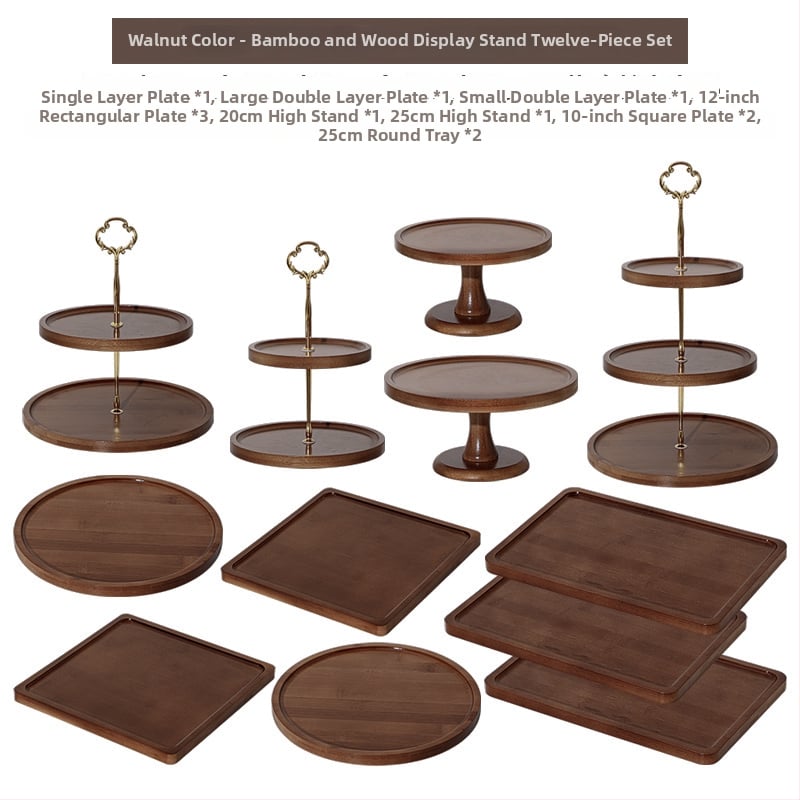 Πολυεπίπενο σταντ επίδειξης γλυκών για τραπέζι, διακόσμηση με μεταξωτά λουλούδια, μοντέρνο μινιμαλιστικό στυλ, Yi xi, Πρώτης Κατηγορίας Ποιότητα