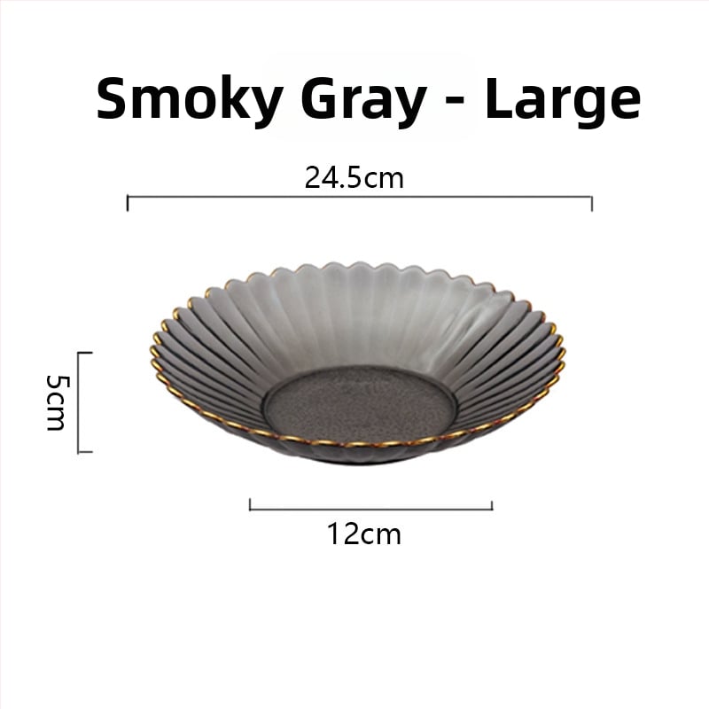 Set din sticlă pentru fructe și boluri pentru salată – rotund, design minimalist modern; diametre 10–11 cm, 13–14 cm și 18–19 cm; sticlă rezistentă la căldură