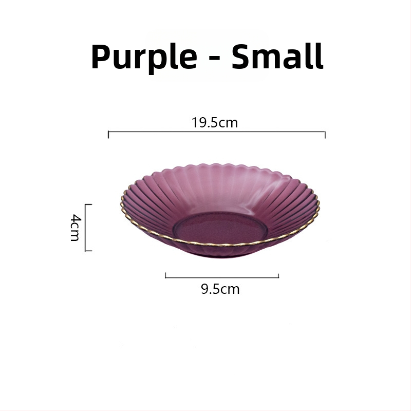 Set din sticlă pentru fructe și boluri pentru salată – rotund, design minimalist modern; diametre 10–11 cm, 13–14 cm și 18–19 cm; sticlă rezistentă la căldură