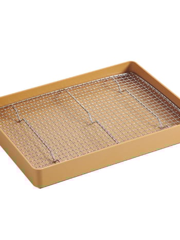 Стойка за деликатесни тави – дисплей за пържено пиле, дренажна тава за масло и мрежа за отцеждане (Серия: Друго; Произход: Друго; Обработка и персонализация: Друго; Пластмаса: Друго; Стил: Друго)