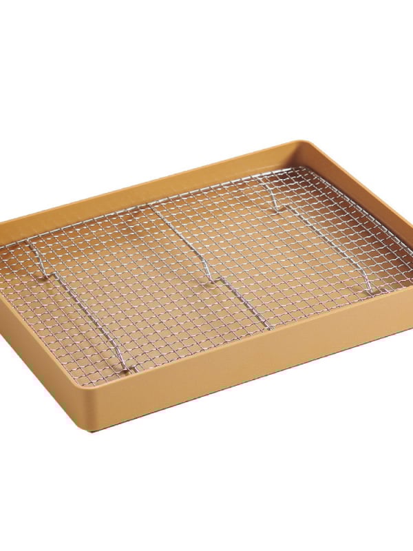 Стойка за деликатесни тави – дисплей за пържено пиле, дренажна тава за масло и мрежа за отцеждане (Серия: Друго; Произход: Друго; Обработка и персонализация: Друго; Пластмаса: Друго; Стил: Друго)