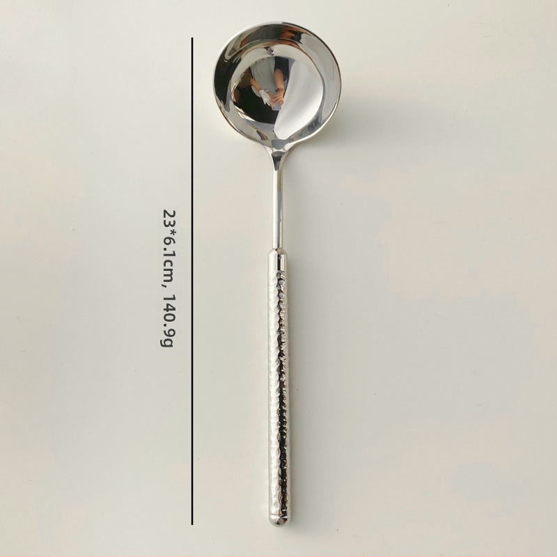 Set príborov z 304 nerezovej ocele: nôž na steak, vidlica a lyžica s rúčkou s textúrou okrúhleho diamantu, zrkadlovo leštené, minimalistický moderný štýl