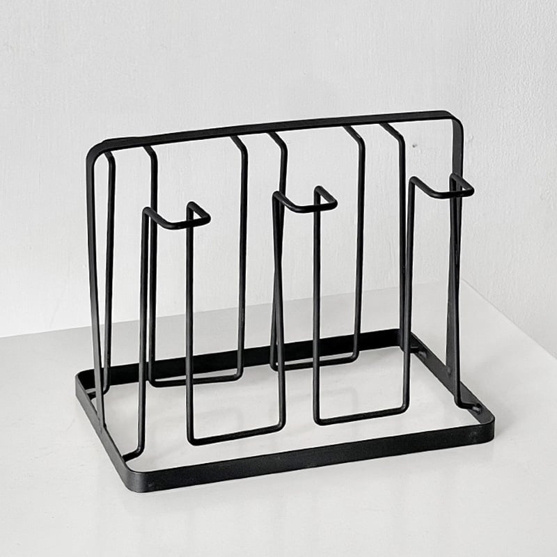 Barx Teáscsésze tartó állvány lecsöpögtető és tároló, függő üvegpohár tartó, modern egyszerű stílus, fúrás nélkül