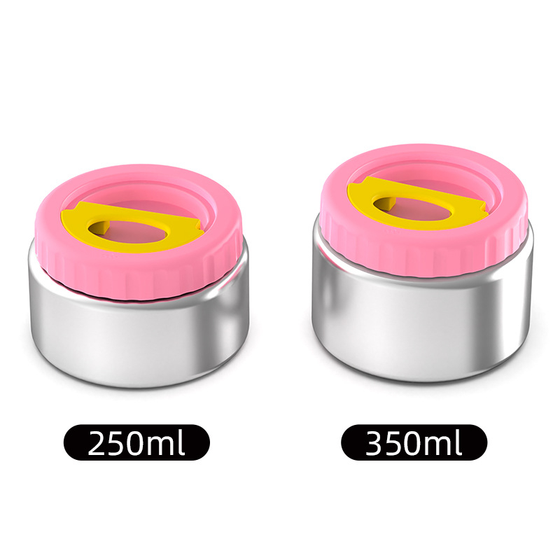 Cupa de supă izolată din oțel inoxidabil pentru copii — rotundă, menține caldura, cutie de prânz etanșă, capacitate sub 300 ml
