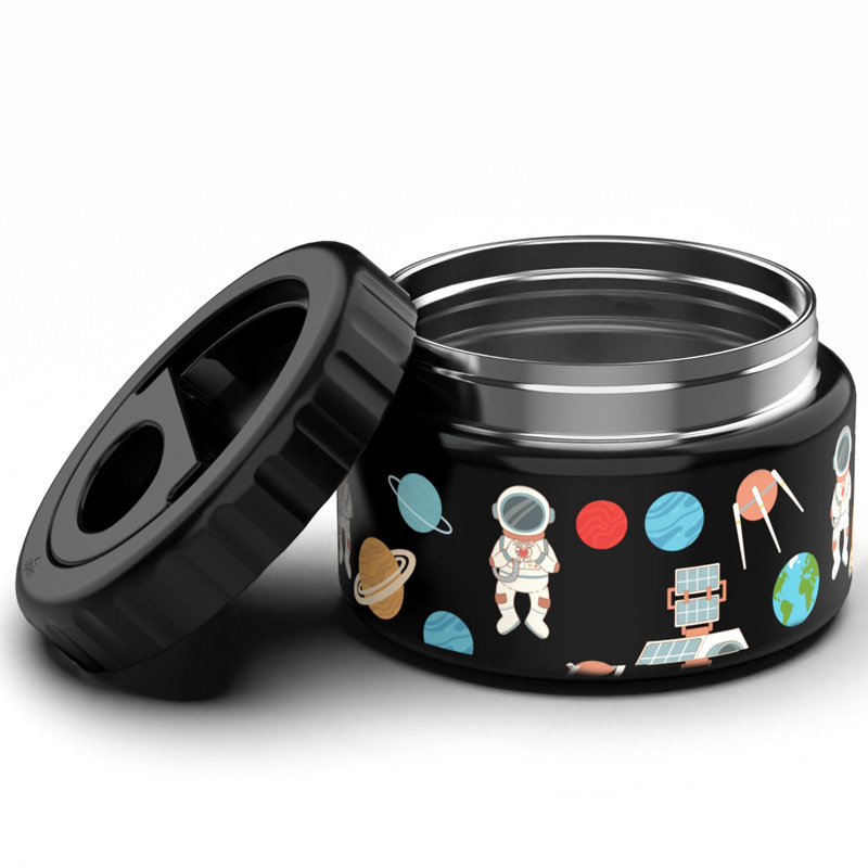 Cupa de supă izolată din oțel inoxidabil pentru copii — rotundă, menține caldura, cutie de prânz etanșă, capacitate sub 300 ml
