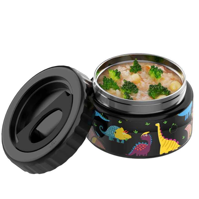 Cupa de supă izolată din oțel inoxidabil pentru copii — rotundă, menține caldura, cutie de prânz etanșă, capacitate sub 300 ml