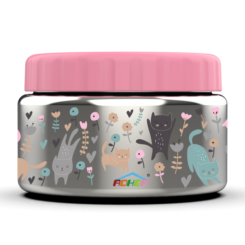 Cupa de supă izolată din oțel inoxidabil pentru copii — rotundă, menține caldura, cutie de prânz etanșă, capacitate sub 300 ml