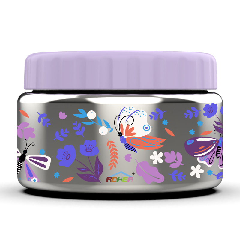 Cupa de supă izolată din oțel inoxidabil pentru copii — rotundă, menține caldura, cutie de prânz etanșă, capacitate sub 300 ml