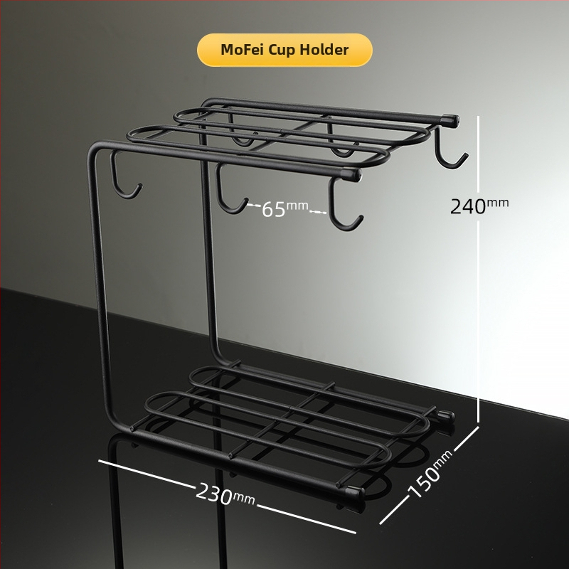 Držiak na poháre a zásobník na sklenené poháre – bez vŕtania, jednoduchý štýl, drenážna miska