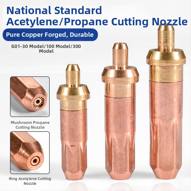 G01-30-100 кольцевидна дюза за рязане с газ-кислород-ацетилен-пропан (ликвидизиран газ), сливовидна форма, марка Shida