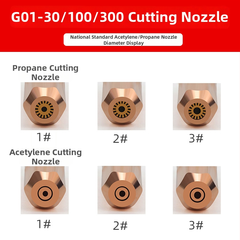 G01-30-100 кольцевидна дюза за рязане с газ-кислород-ацетилен-пропан (ликвидизиран газ), сливовидна форма, марка Shida