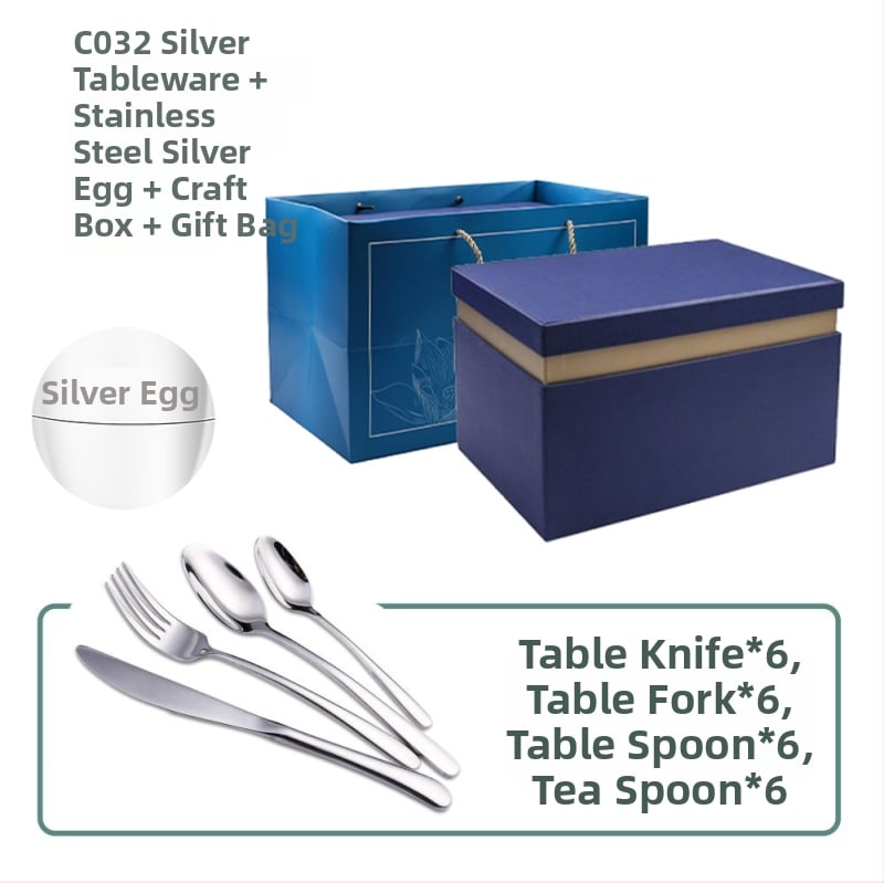 Ανοξείδωτο ατσάλι, 24 τεμάχια σετ μαχαιροπήρουνα δυτικού τύπου - χειροποίητο, με δυνατότητα εξατομίκευσης, υψηλής ποιότητας ρετρό στυλ