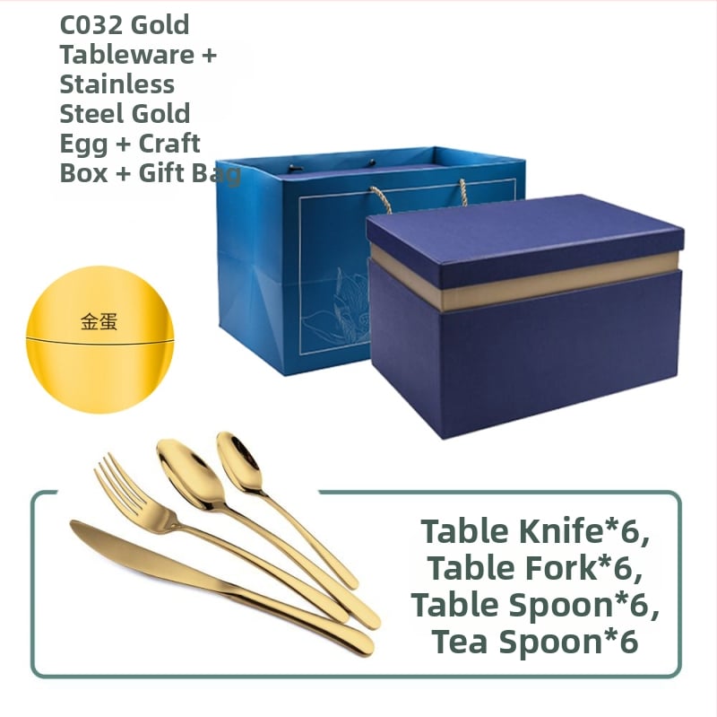 Ανοξείδωτο ατσάλι, 24 τεμάχια σετ μαχαιροπήρουνα δυτικού τύπου - χειροποίητο, με δυνατότητα εξατομίκευσης, υψηλής ποιότητας ρετρό στυλ