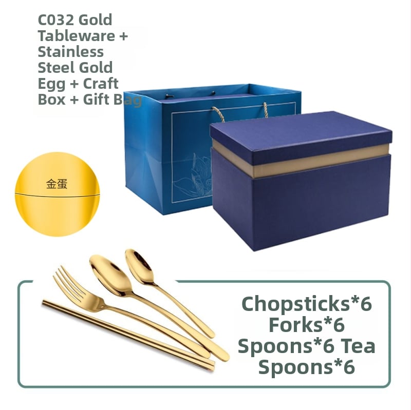 Ανοξείδωτο ατσάλι, 24 τεμάχια σετ μαχαιροπήρουνα δυτικού τύπου - χειροποίητο, με δυνατότητα εξατομίκευσης, υψηλής ποιότητας ρετρό στυλ