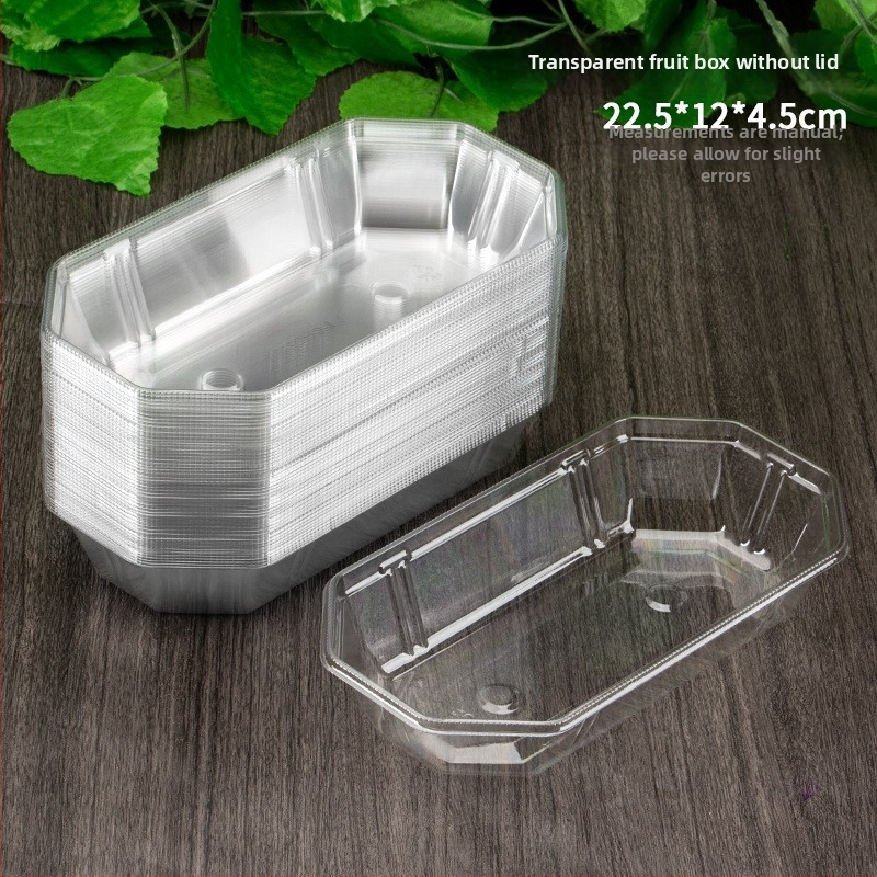Jednokratna kutija za voće bez poklopca (Plastika, paket od 100 komada, Pogodno za mikrovalnu pećnicu, Nedegradibilna, Brend: Good together)