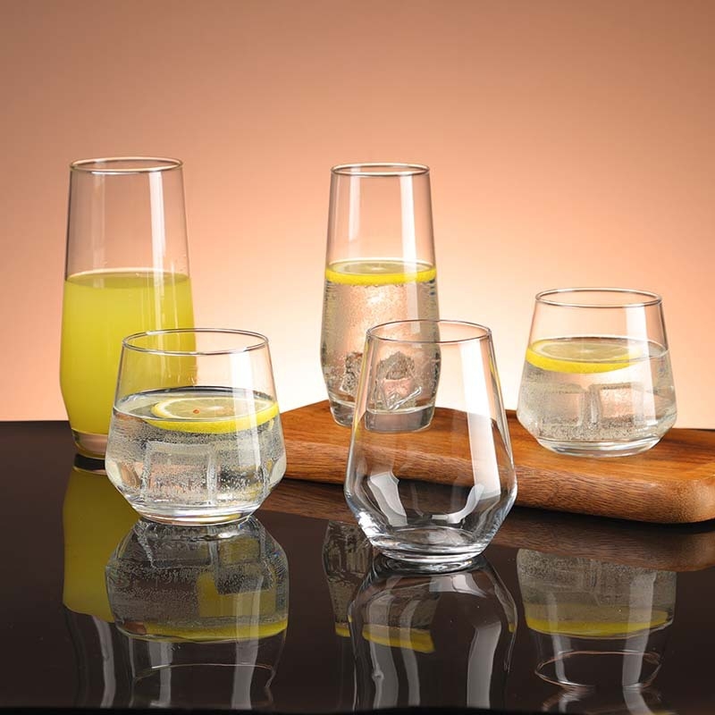 Čaša od stakla za Mojito - kružnog oblika, staklo natrij-kalcij, otporno na toplinu, ventilirani poklopac