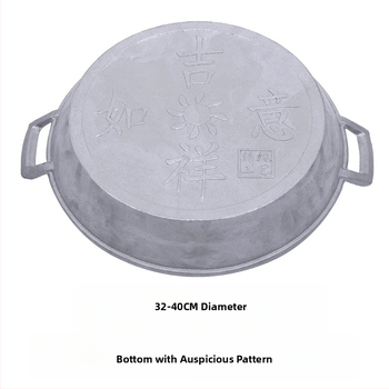 Alumínium serpenyő tapadásmentes bevonattal, egyetlen alappal, kínai stílusú palacsintás serpenyő