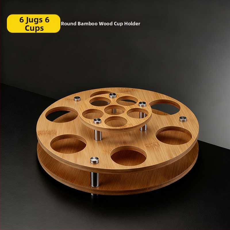 Držiak na poháre — drevený stojanový regál na poháre, ľahký luxusný retro štýl, model Deer Cup Holder, uvedenie v lete 2025.