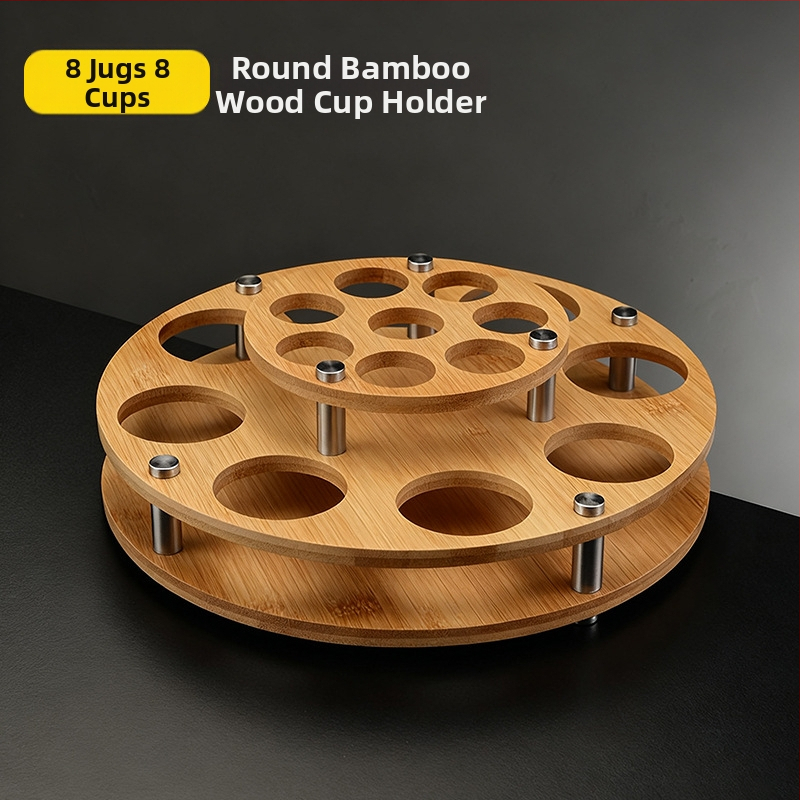 Držiak na poháre — drevený stojanový regál na poháre, ľahký luxusný retro štýl, model Deer Cup Holder, uvedenie v lete 2025.