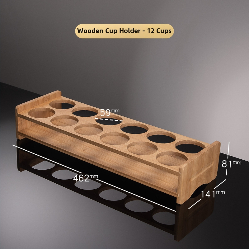 Držiak na poháre — drevený stojanový regál na poháre, ľahký luxusný retro štýl, model Deer Cup Holder, uvedenie v lete 2025.