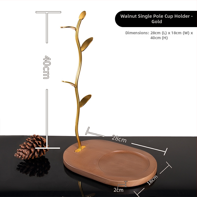 Držiak na poháre — drevený stojanový regál na poháre, ľahký luxusný retro štýl, model Deer Cup Holder, uvedenie v lete 2025.