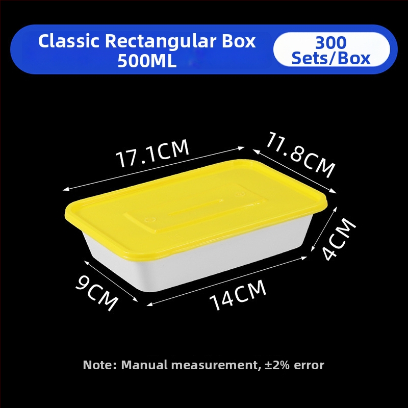 Jednokratna kutija za hranu za ponijeti, prehrambena PP, debelo injekcijsko kalupljenje, pravokutna, sigurna za mikrovalnu pećnicu, moguć tiskanje logotipa