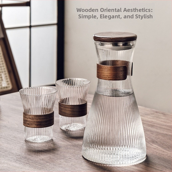 Gnas Bohemia stil staklenog seta čaša za vodu — toplinski otporno staklo, marka Gnas (CRISTALGLASS), kućne čaše za piće