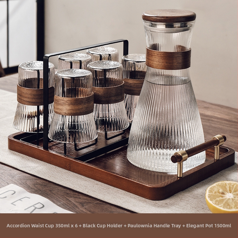 Gnas Bohemia stil staklenog seta čaša za vodu — toplinski otporno staklo, marka Gnas (CRISTALGLASS), kućne čaše za piće