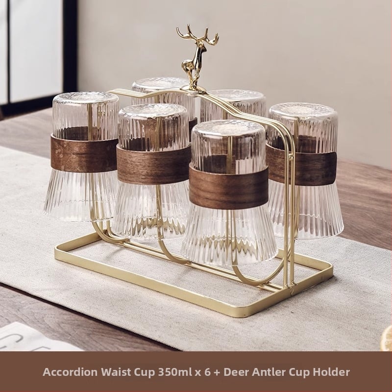 Gnas Bohemia stil staklenog seta čaša za vodu — toplinski otporno staklo, marka Gnas (CRISTALGLASS), kućne čaše za piće