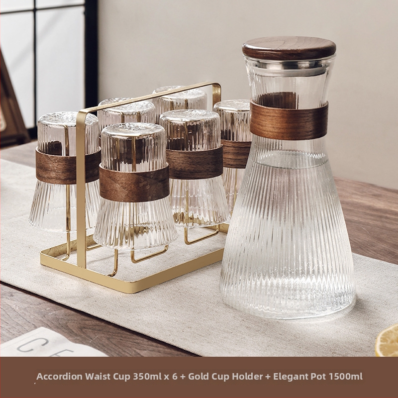 Gnas Bohemia stil staklenog seta čaša za vodu — toplinski otporno staklo, marka Gnas (CRISTALGLASS), kućne čaše za piće