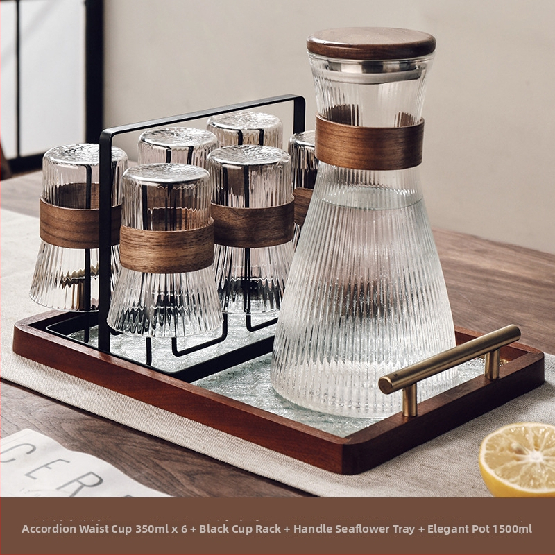 Gnas Bohemia stil staklenog seta čaša za vodu — toplinski otporno staklo, marka Gnas (CRISTALGLASS), kućne čaše za piće