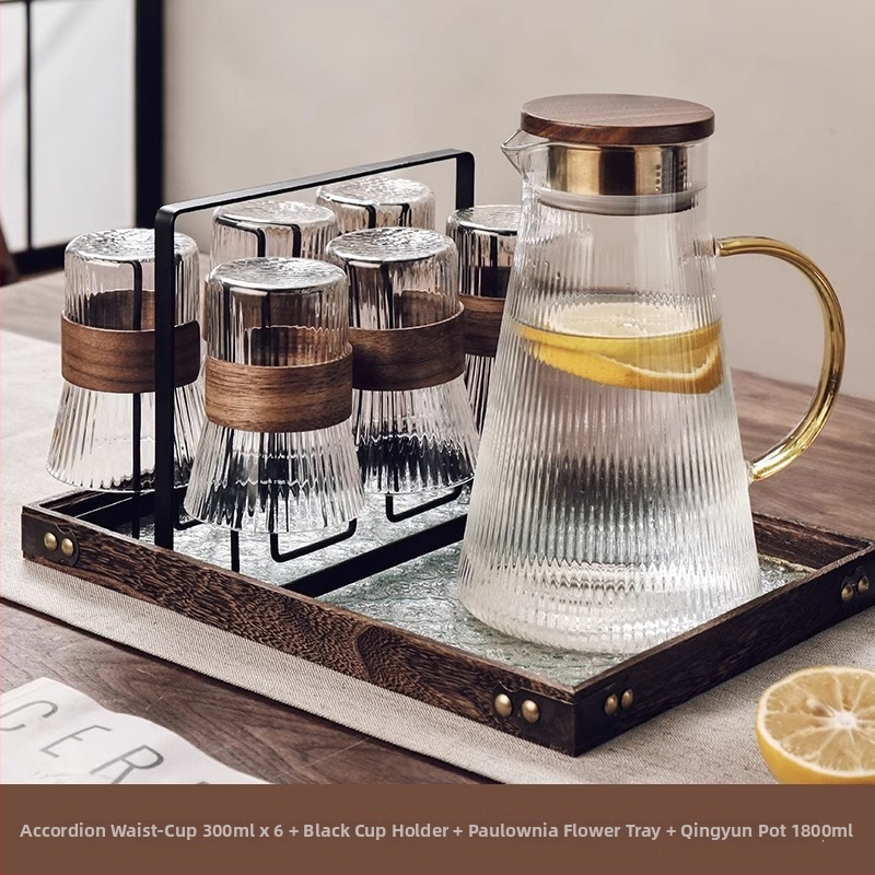 Gnas Bohemia stil staklenog seta čaša za vodu — toplinski otporno staklo, marka Gnas (CRISTALGLASS), kućne čaše za piće