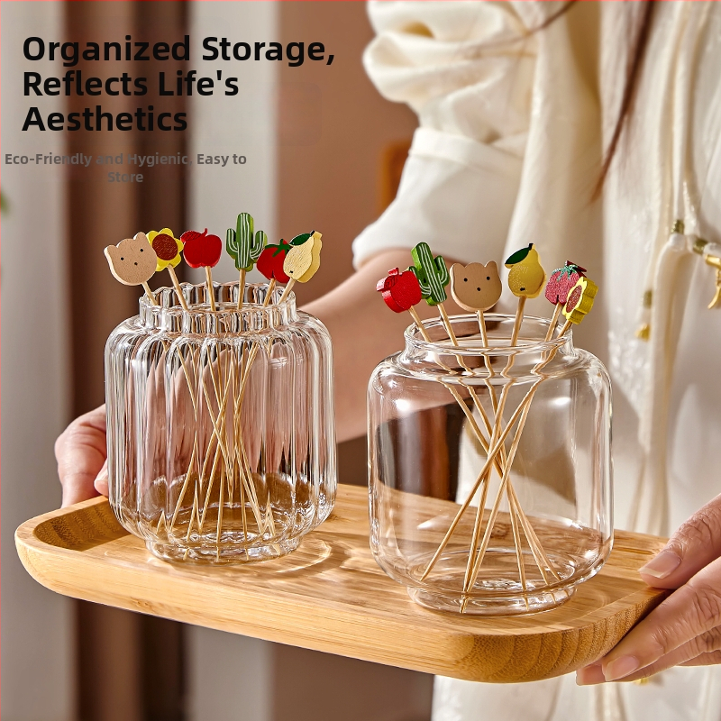 Дървени плодови вилки – прост стил, еднократни, полирани, за деца