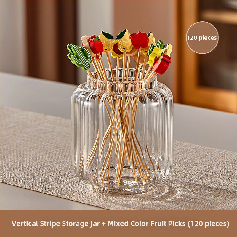 Furculițe din lemn pentru fructe – stil simplu, de unică folosință, lustruite, pentru copii