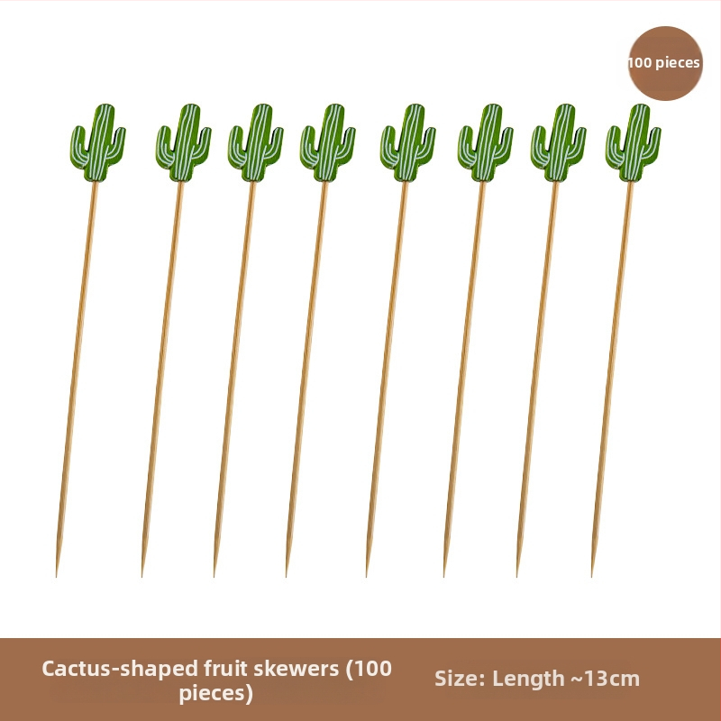 Furculițe din lemn pentru fructe – stil simplu, de unică folosință, lustruite, pentru copii